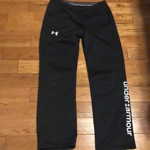 Black Under Armour sweatpants